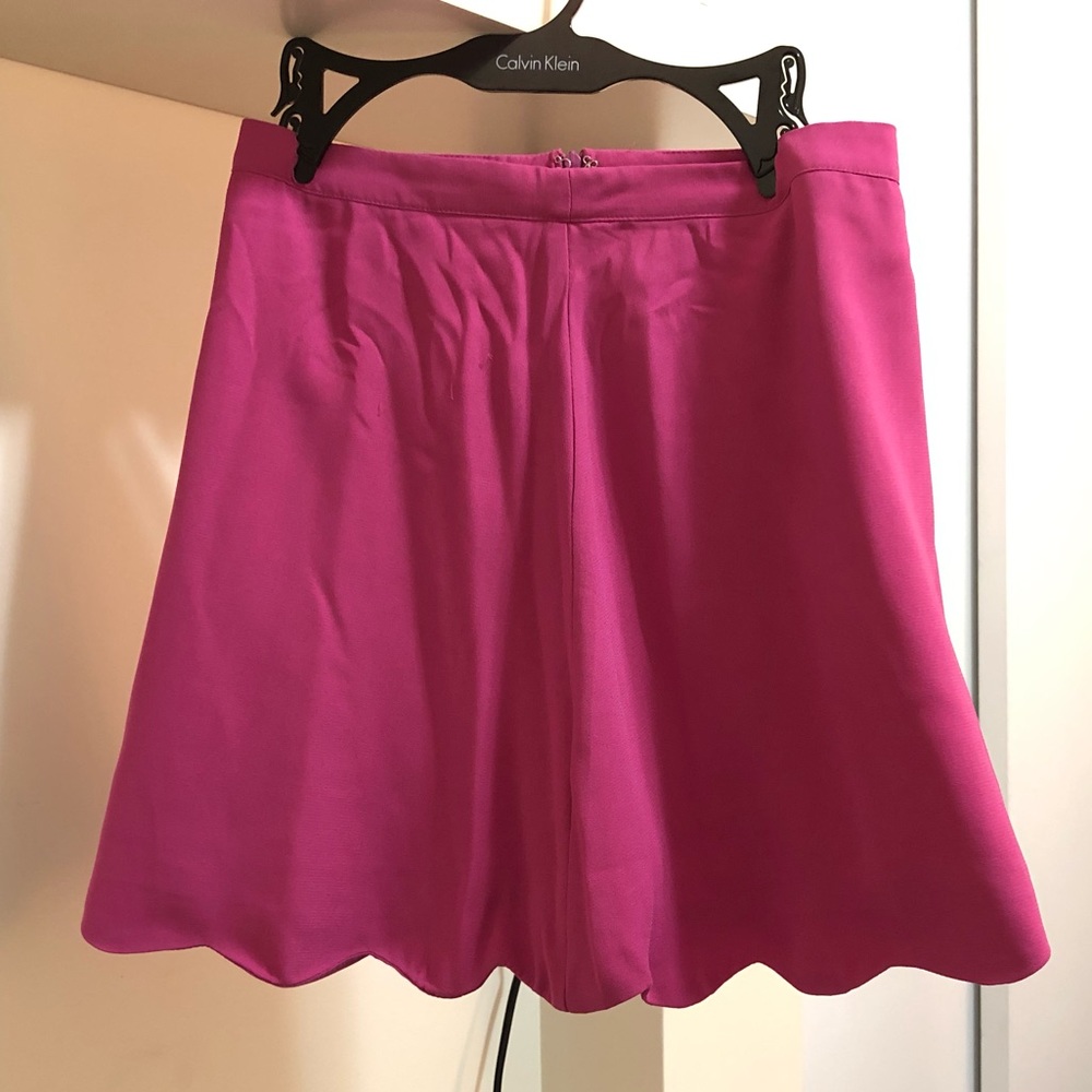 Pink scalloped skirt
